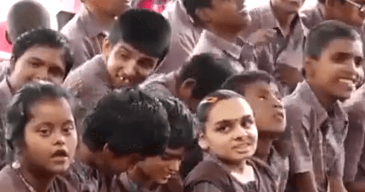 Students at Vijetha Special School
