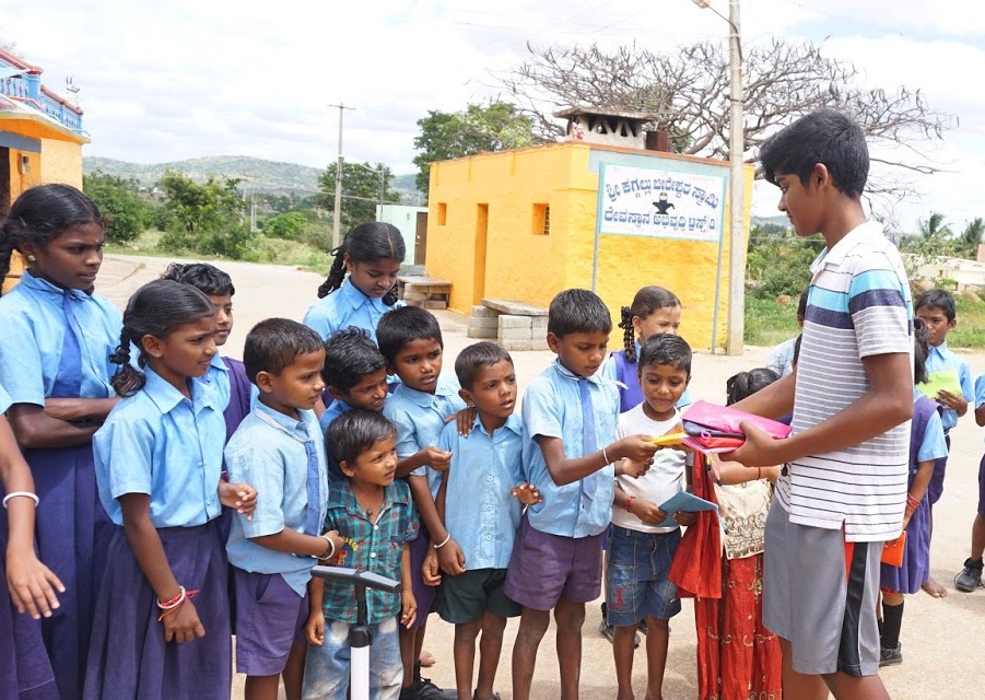School supplies and devices gathered for distribution