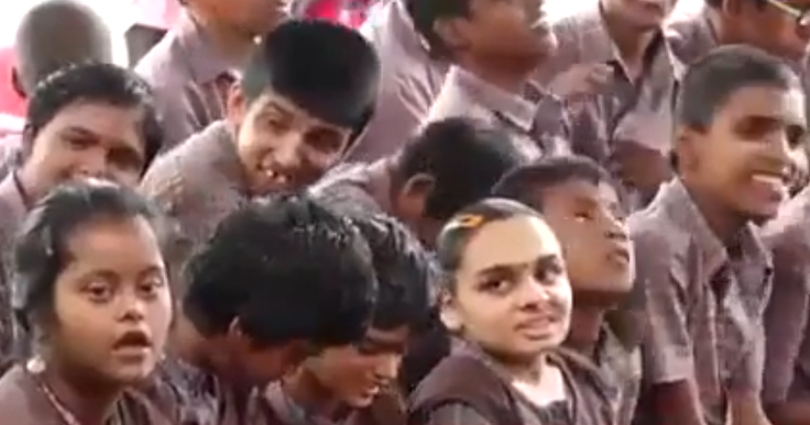 Students at Vijetha Special School